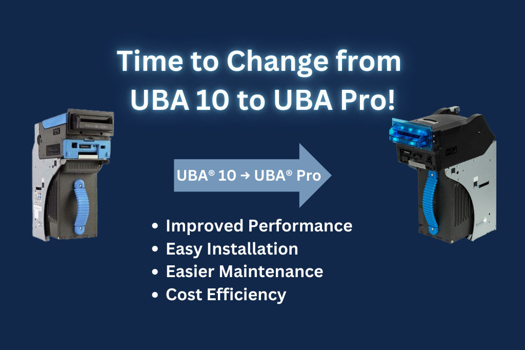 JCM Global identifies the key reasons and importance for the transition from UBA10 to the UBA Pro