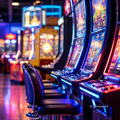 Neon Arcade Gaming Hall