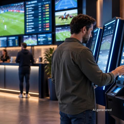 Modern Sports Betting Lounge