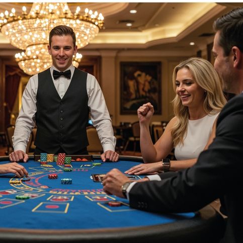 Tabel game in a Casino